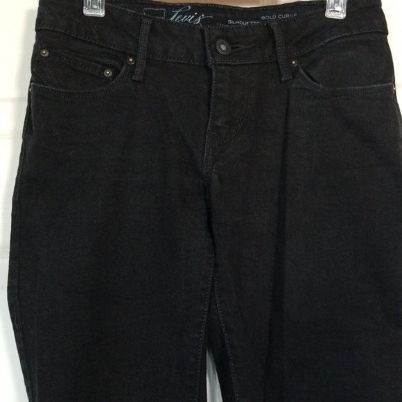 Levis skinny bold curve stretch black jeans - Picture 4 of 11